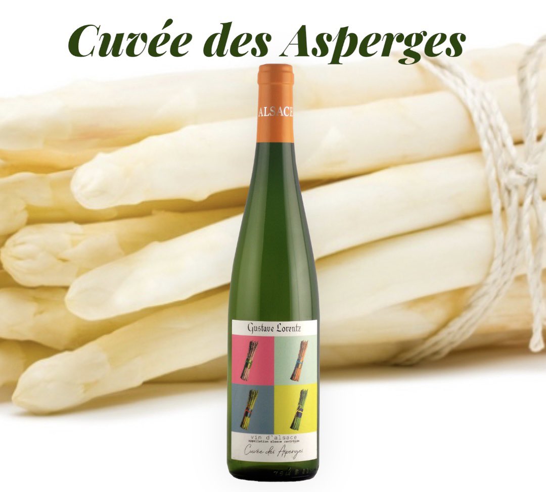 Cuvée des Asperges, aangename aspergewijn van Gustave Lorentz